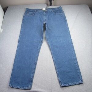 LLBean Jeans Mens 42x30 Blue Classic Fit Straight Leg Casual Cotton